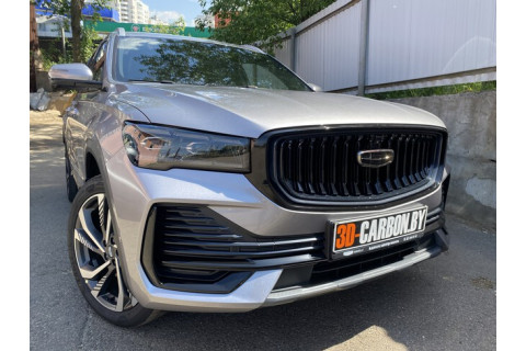 Geely Monjaro оклейка антигравийной полиуретановой пленкой в Минске