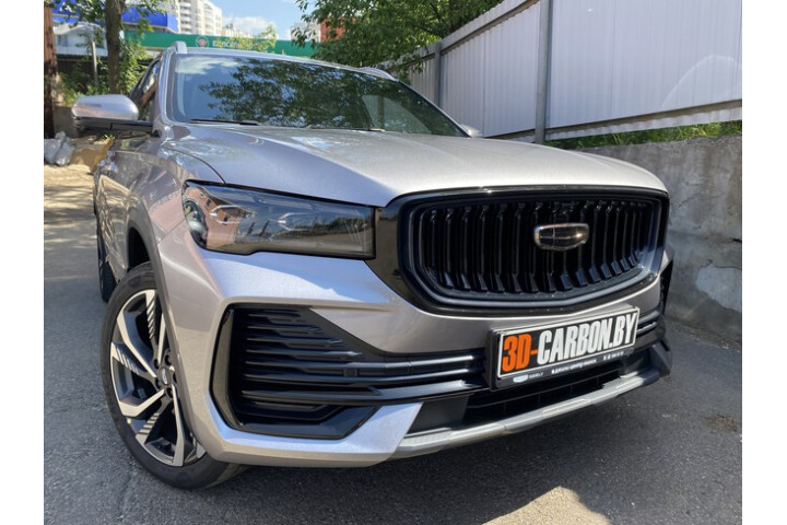 Geely Monjaro оклейка антигравийной полиуретановой пленкой в Минске