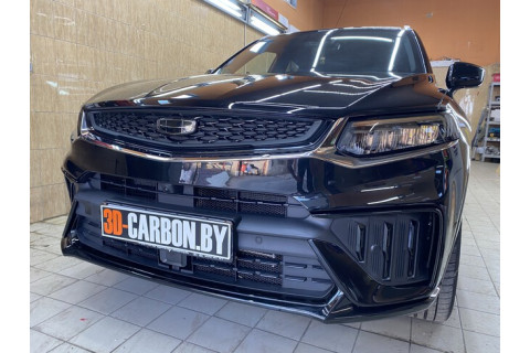 Geely Tugella оклейка антигравийной полиуретановой пленкой в Минске