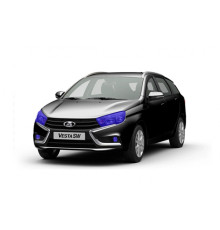 Lada Vesta Комплект пленки на фары + птф